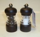 Marlux 4.2" - 12cm Acrylic/Wood Salt & Pepper Mill Set 